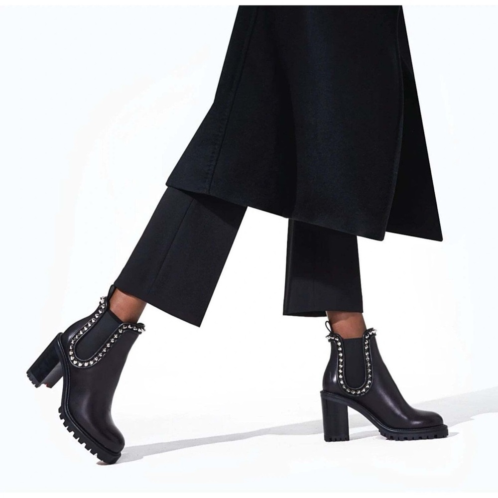 Christian Louboutin Capahutta 70 Spiked Leather Chelsea Boots